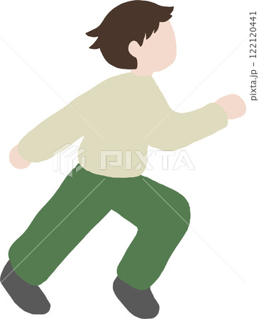 走っている男の子 走っている男の子 122120441