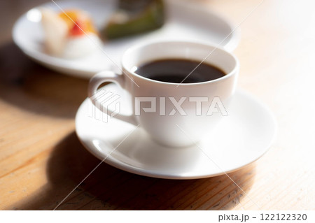 【カフェ素材】コーヒーカップに注がれたホットコーヒー【長野県】 【カフェ素材】コーヒーカップに注がれたホットコーヒー【長野県】 122122320