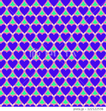 Endless repeating texture with painted hearts for children's prints, lovers and valentine's day. Endless repeating texture with painted hearts for children's prints, lovers and valentine's day. 122122536