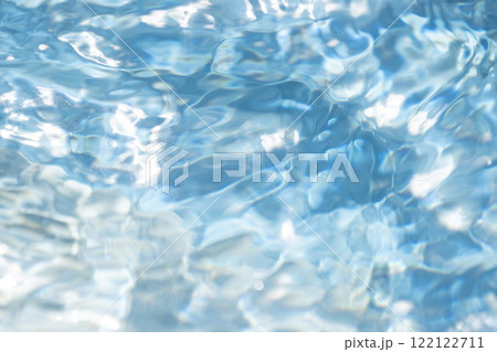 デコボコとした水面　夏色のイメージ 122122711