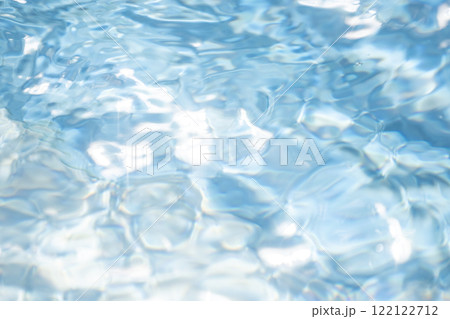 デコボコとした水面　夏色のイメージ 122122712