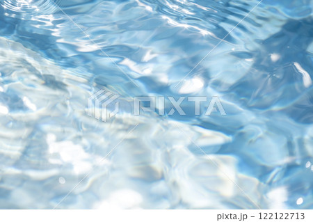 デコボコとした水面　夏色のイメージ 122122713