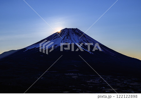 日本の絶景・ダイヤモンド富士 日本の絶景・ダイヤモンド富士 122122898