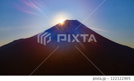 日本の絶景・ダイヤモンド富士 日本の絶景・ダイヤモンド富士 122122905