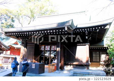 青空の氷川神社 拝殿 初詣 小江戸 川越 埼玉県 川越市 青空の氷川神社 拝殿 初詣 小江戸 川越 埼玉県 川越市 122123029