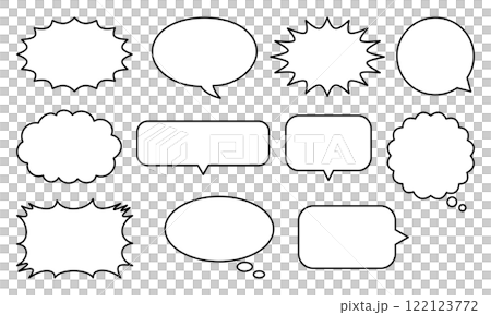 Speech bubble variation set Speech bubble variation set 122123772