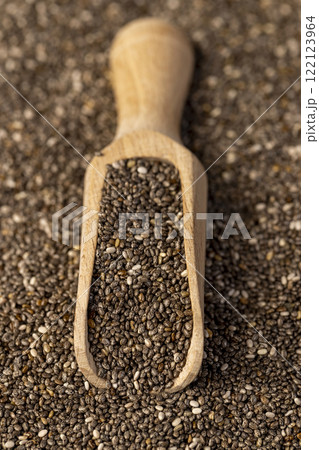 black and white chia seeds for a healthy diet black and white chia seeds for a healthy diet 122123964