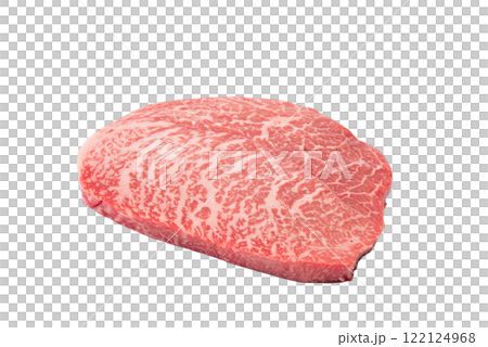 透明背景(png)に国産黒毛和牛のモモ肉(マルシン) 透明背景(png)に国産黒毛和牛のモモ肉(マルシン) 122124968