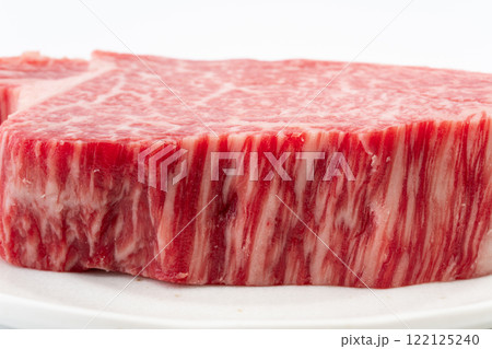 国産黒毛和牛のヒレ肉（シャトーブリアン）のクローズアップ 122125240