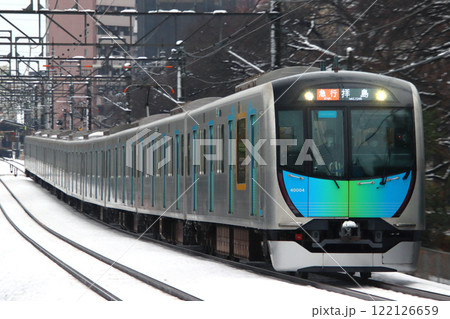 ［SS］冬の西武拝島線40000系電車（急行-10両編成） 122126659