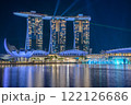 Night View of Marina Bay Sands in Singapore 122126686