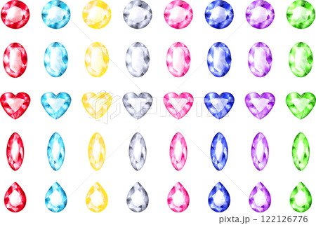 キラキラジュエリー 5種 8色 ダイヤモンド ルビー サファイヤ アメジスト トルマリン アクアマリ キラキラジュエリー 5種 8色 ダイヤモンド ルビー サファイヤ アメジスト トルマリン アクアマリ 122126776