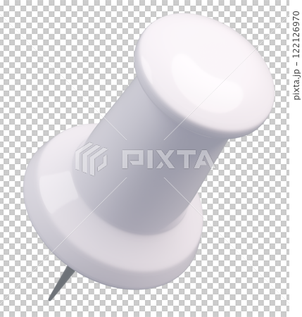 3D背景素材_画鋲_白 122126970