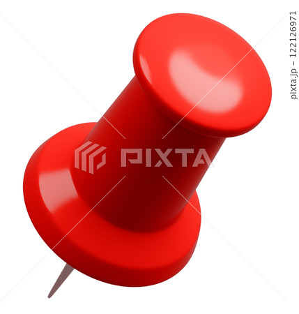 3D背景素材_画鋲_赤 3D背景素材_画鋲_赤 122126971