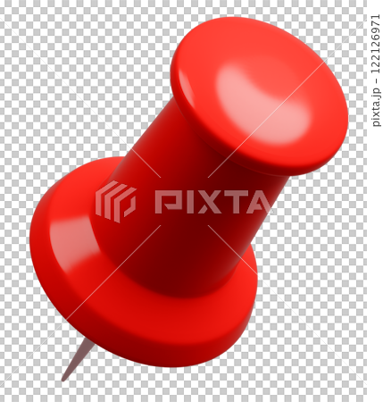 3D背景素材_画鋲_赤 3D背景素材_画鋲_赤 122126971
