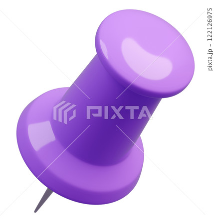 3D背景素材_画鋲_紫 122126975