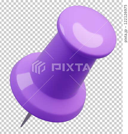 3D背景素材_画鋲_紫 122126975