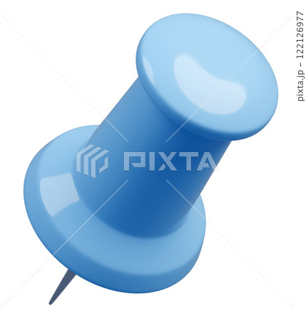 3D背景素材_画鋲_水色 3D背景素材_画鋲_水色 122126977