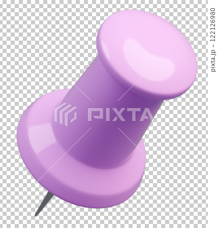 3D背景素材_画鋲_紫 122126980