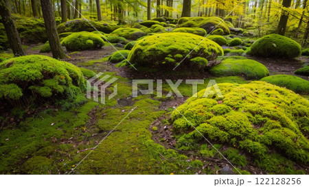 苔むした岩 苔むした岩 122128256