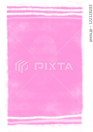 イラスト素材: ピンク背景の抽象画　線あり（斑） 122128283