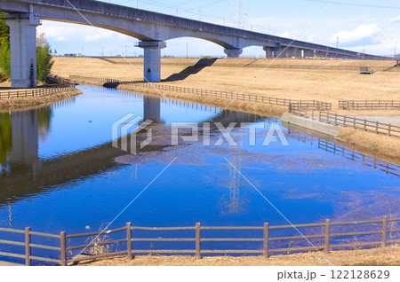 千葉県柏市川端調整池周辺2025年1月 122128629