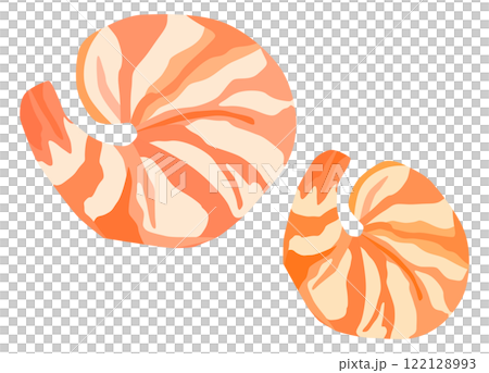 海老 ボイル むき海老 ベクター素材 122128993