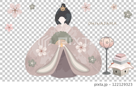 Cute chicks festival illustration material 122129323
