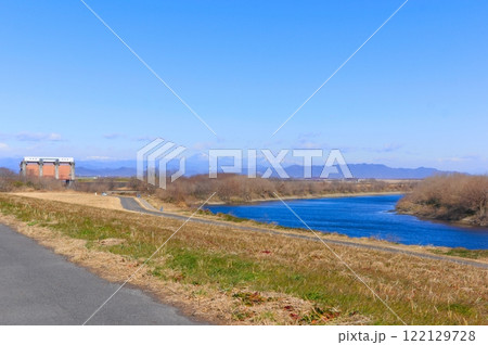 渡良瀬遊水地の風景2025年1月 122129728