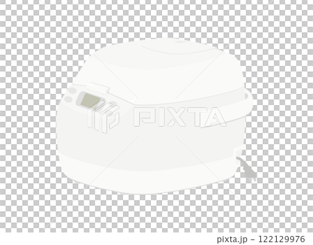 白い炊飯器のイラスト 白い炊飯器のイラスト 122129976