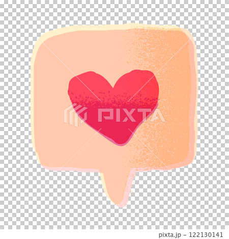 Heart's hand-drawn icon 122130141
