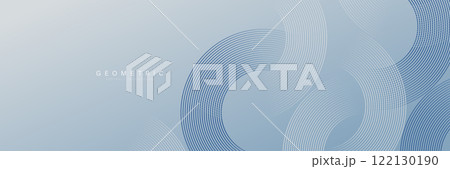 Minimalist Geometric Abstract Background with Circular Lines 122130190