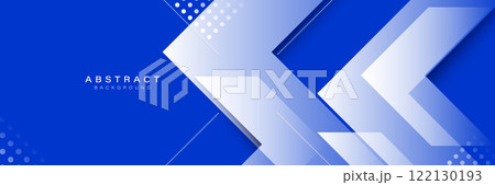 Modern Blue Abstract Background with Geometric Shapes 122130193