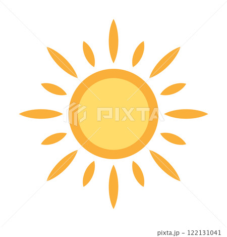 Sun icon vector for your web design, logo, UI. illustration 122131041