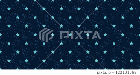 Starry night sky with dense clusters of stars...のイラスト素材 [122131368] - PIXTA