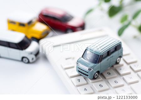 自動車と電卓 122133000
