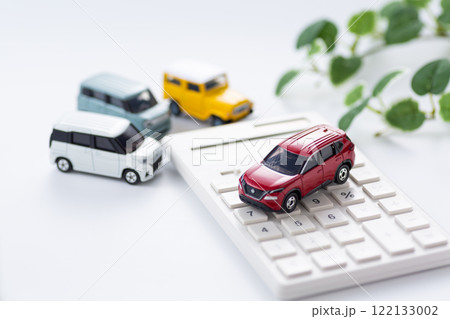 自動車と電卓 自動車と電卓 122133002