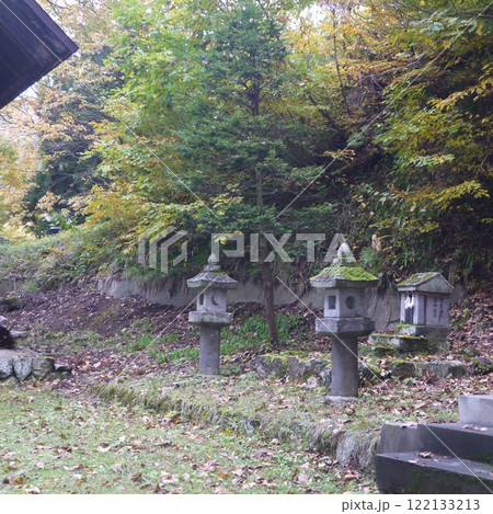 苔むす石灯篭 122133213