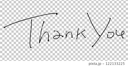 謝謝你，謝謝你時尚的手寫文字水平原子筆風格 122133225