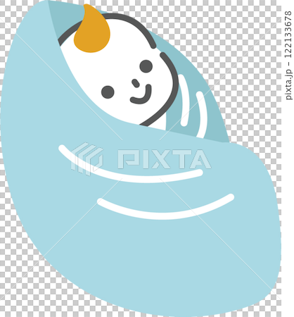 簡單可愛的寶寶插畫 122133678