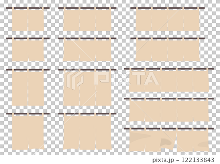 門簾套裝(未漂白) 門簾套裝(未漂白) 122133843