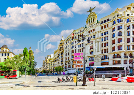 Valencia. Urban views-landscapes third largest city in Spain. 122133884