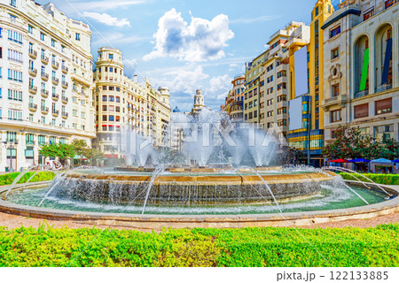 Valencia. Modernisme Plaza of the City Hall . 122133885