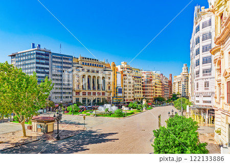 Valencia. Modernisme Plaza of the City Hall . 122133886