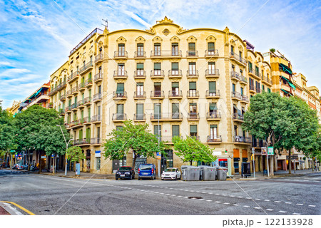 Urban views-landscapes most beautiful Catalan city - Barcelona. Urban views-landscapes most beautiful Catalan city - Barcelona. 122133928