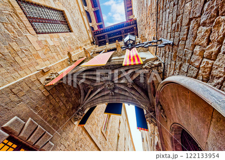 Gothic Quarter is the historic centre of the old city. 122133954