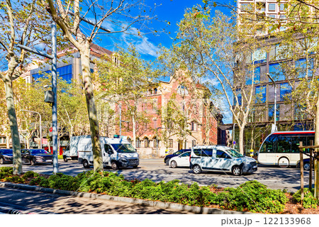 Urban views-beautiful Catalan city - Barcelona. 122133968
