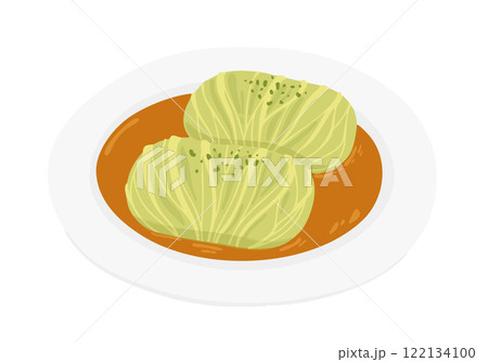 シンプルなロールキャベツのイラスト シンプルなロールキャベツのイラスト 122134100
