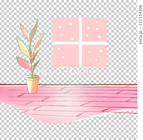 暖かそうな室内　窓 122134306