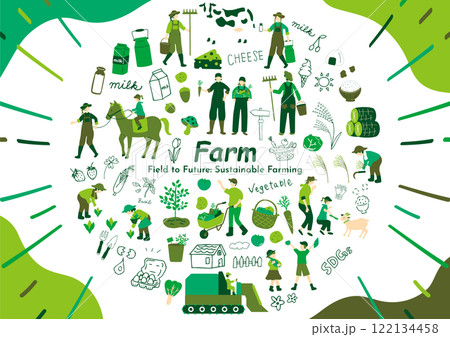 農業を営む人たち 農業を営む人たち 122134458